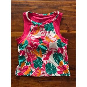 Sincerely Jules Golf & Tennis Tropical Floral Racerback Tank Top